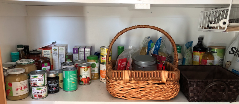 Our barren pantry after the three rivers pantry challenge. 